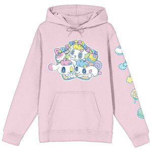 �A�j���L�����N�^�[ ���f�B�[�X �g�b�v�X T�V���c �p�[�J�[ �O���t�B�b�N Licensed Character Juniors' PeroPero Sparkles Characters Graphic Hoodie Pink �s���N
