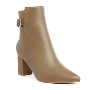 �����h�����O ���f�B�[�X �V���[�Y �u�[�c�E���C���u�[�c �q�[�� London Rag Conchos Belt Detail Women's Block Heel Boots Taupe �g�[�v