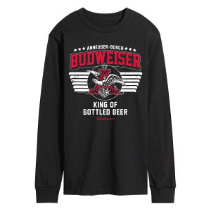 �A�j���L�����N�^�[ �����Y �g�b�v�X T�V���c �O���t�B�b�N Licensed Character Men's Budweiser Long Sleeve Graphic Tee Black �u���b�N
