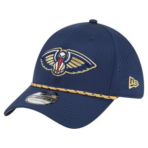 �j���[�G�� �����Y �A�N�Z�T���[ �X�q Men's New Era Navy New Orleans Pelicans Featherweight Poly Rope Flex 39Thirty Hat Nor Navy �l�C�r�[