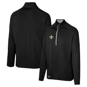 �A�E�^�[�X�^�b�t �����Y �g�b�v�X T�V���c Outerstuff Men's Black New Orleansaints Grind Iron Quarter-Zip Top Snt Black �u���b�N