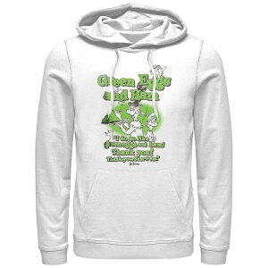 �A�j���L�����N�^�[ �����Y �g�b�v�X T�V���c �p�[�J�[ �O���t�B�b�N Licensed Character Men's Dr. Seuss I Do So Like Green Eggs And Ham Graphic Hoodie White �z���C�g