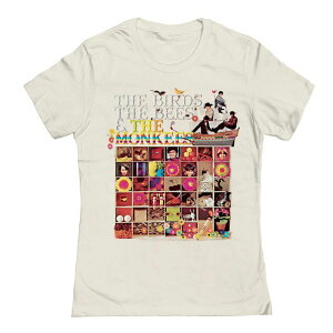 �A���u�����f�b�h ���f�B�[�X �g�b�v�X T�V���c �����N �O���t�B�b�N Unbranded Juniors' The Birds The Bees & The Monkees Graphic Tee Natural