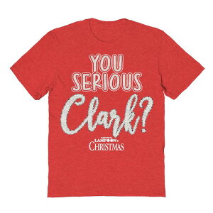 �A�j���L�����N�^�[ �����Y �g�b�v�X T�V���c �O���t�B�b�N Licensed Character Men's You Serious Clark White Nationalampoon's Christmas Vacation Graphic Tee Heathered �w�U�[