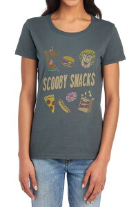�A�j���L�����N�^�[ ���f�B�[�X �g�b�v�X T�V���c �O���t�B�b�N Licensed Character Juniors' Scooby-Doo Scooby Snacks Graphic Tee Charcoal �`���R�[��