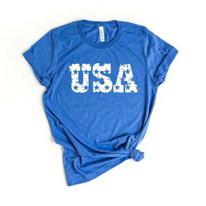 Simply Sage Market ���f�B�[�X �g�b�v�X T�V���c Simply Sage Market USA Distressed Starshort Sleeve Tee Royal �Z�[�W