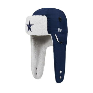 �j���[�G�� �����Y �A�N�Z�T���[ �X�q Men's New Era Navy Dallas Cowboysherpa Trapper Hat Cow Navy �l�C�r�[