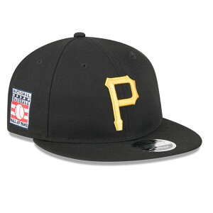 �j���[�G�� �����Y �A�N�Z�T���[ �X�q Men's New Era Black Pittsburgh Pirates Baseball Hall ofame Retro Crown 9FIFTY Adjustable Hat Pir Black �u���b�N