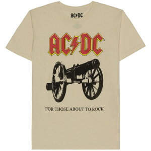 �A�j���L�����N�^�[ �����Y �g�b�v�X T�V���c �O���t�B�b�N Licensed Character Men's ACDC For Those Abouto Rock Cannon Shine Graphic T-Shirt Cream �N���[��