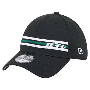 �j���[�G�� �����Y �A�N�Z�T���[ �X�q Men's New Era Black New York Jetstripes 39THIRTY Flex Hat Jet Black �u���b�N