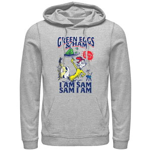 �A�j���L�����N�^�[ �����Y �g�b�v�X T�V���c �p�[�J�[ �O���t�B�b�N Licensed Character Men's Dr. Seuss Green Eggs And Ham Do you Like Them Graphic Hoodie Athletic Heather �w�U�[