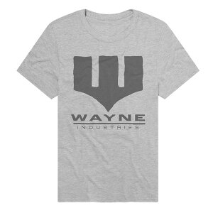 �A�j���L�����N�^�[ �����Y �g�b�v�X T�V���c ���S �O���t�B�b�N Licensed Character Men's DComics Batman Wayne Industries Logo Graphic Tee Athletic Heather �w�U�[