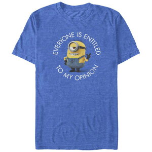 �A�j���L�����N�^�[ �����Y �g�b�v�X T�V���c �g�[�� �O���t�B�b�N Licensed Character Big & Tall Despicable Meveryone Is Entitled To My Opinion Graphic Tee Royal Heather �w�U�[