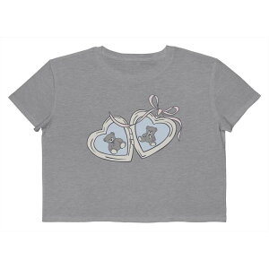 �A���u�����f�b�h ���f�B�[�X �g�b�v�X T�V���c �N���b�v�h �O���t�B�b�N Unbranded Juniors' Grayson Threads The Label Heart Locket Full Of Teddy Bears Cropped Graphic Tee Athletic Heather �w�U�[