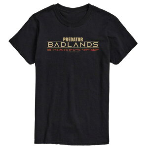 �A�j���L�����N�^�[ �����Y �g�b�v�X T�V���c �g�[�� ���S �O���t�B�b�N Licensed Character Big & Tall Predator: Badlands Logo Graphic Tee Black �u���b�N