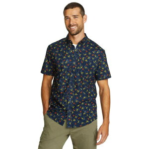 �G�f�B�[ �o�E�A�[ �����Y �g�b�v�X T�V���c �v�����g �_�E�� Men's Eddie Bauer Baja Print Short Sleeve Button-Down Shirt Brook