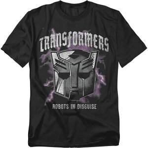 �A�j���L�����N�^�[ �����Y �g�b�v�X T�V���c �g�[�� �O���t�B�b�N Licensed Character Big & Tall Transformers Evergreen Graphic Tee Black �u���b�N
