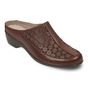 �C�[�W�[�X�s���b�g ���f�B�[�X �V���[�Y �T���_�� ���U�[ Easy Spirit Dusk Women's Perforated Leather Mules Medium Brown Leather �u���E��