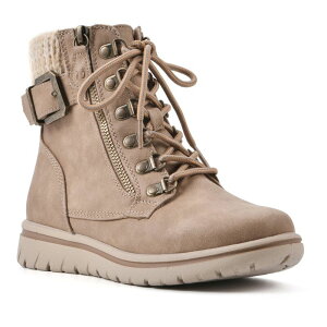 �N���t�o�C�z���C�g�}�E���e�� ���f�B�[�X �V���[�Y �u�[�c�E���C���u�[�c Cliffs by White Mountain Hearty Women's Combat Boots Natural �z���C�g