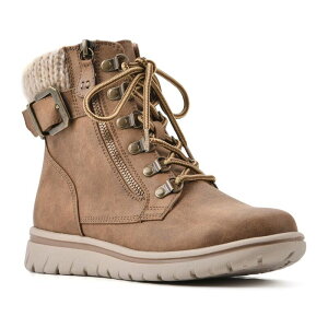 �N���t�o�C�z���C�g�}�E���e�� ���f�B�[�X �V���[�Y �u�[�c�E���C���u�[�c Cliffs by White Mountain Hearty Women's Combat Boots Tan �^��