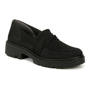 yz rW[Y fB[X T_ V[Y Bzees Muse Bow Women's Slip-on Loafers Black Knit