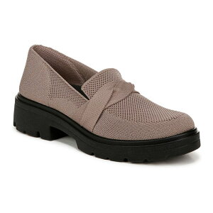 yz rW[Y fB[X T_ V[Y Bzees Muse Bow Women's Slip-on Loafers Latte Knit Fabric