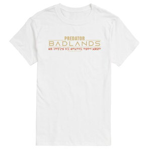 �A�j���L�����N�^�[ �����Y �g�b�v�X T�V���c ���S �O���t�B�b�N Licensed Character Men's Predator: Badlands Logo Graphic Tee White �z���C�g
