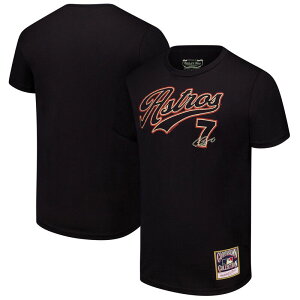 �~�b�`�F��&�l�X �����Y �g�b�v�X T�V���c Men's Mitchell & Ness Craig Biggio Black Houston Astros Cooperstown Collection Player T-Shirt Ast Black �u���b�N