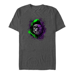 �}�[�x�� �����Y �g�b�v�X T�V���c �g�[�� �O���t�B�b�N Big & Tall Marvel Fantastic Four Dr. Doom Glow Graphic Tee Charcoal Heather �`���R�[��