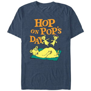 �A�j���L�����N�^�[ �����Y �g�b�v�X T�V���c �O���t�B�b�N Licensed Character Men's Dr. Seuss Hop On Pop's Day Graphic Tee Navy Heather �w�U�[