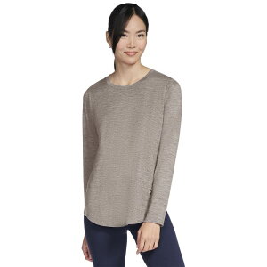 �X�P�b�`���[�Y ���f�B�[�X �g�b�v�X T�V���c Women'skechers GoDri Swift Long Sleeve Tunic Top Atmosphere