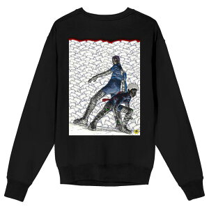 �A�j���L�����N�^�[ �����Y �g�b�v�X T�V���c �O���t�B�b�N Licensed Character Men's Oblivion Rouge Oumi & Aissa Long Sleeve Graphic Tee Black �u���b�N