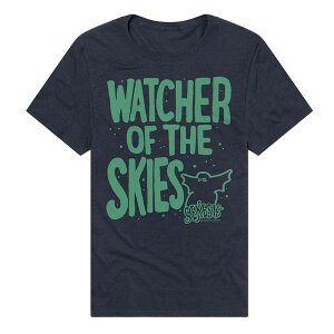 �A�j���L�����N�^�[ �����Y �g�b�v�X T�V���c �O���t�B�b�N Licensed Character Men's Genesis Watcher of the Skies Graphic Tee Navy �l�C�r�[