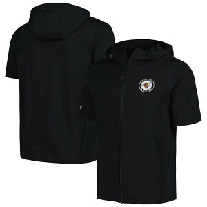 ���x���E�F�A �����Y �g�b�v�X T�V���c �p�[�J�[ Men's Levelwear Black Baltimore Orioles Recruit Short Sleeve Full-Zip Hoodie Orl Black �u���b�N