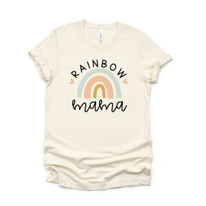 Simply Sage Market ���f�B�[�X �g�b�v�X T�V���c �O���t�B�b�N Simply Sage Market Rainbow Mama Short Sleeve Graphic Tee Cream �N���[��