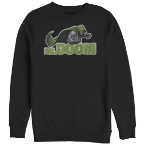 �}�[�x�� �����Y �g�b�v�X T�V���c �g�[�� �t���[�X �O���t�B�b�N Big & Tall Marvel Fantastic Four Doctor Doom Graphic Fleece Black �u���b�N