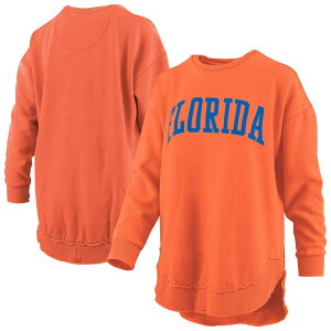 �v���X�{�b�N�X ���f�B�[�X �g�b�v�X T�V���c ���B���e�[�W �X�E�F�b�g �t���[�X Women's Pressbox Orange Florida Gators Melange Poncho Vintage Fleece Long Sleeve Pullover Sweatshirt Fld Orange �I�����W