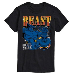 �}�[�x�� �����Y �g�b�v�X T�V���c �g�[�� �u�[�c �O���t�B�b�N Big & Tall Marvel X-Men Beast Bootleg Oh My Starshort Sleeve Graphic Tee Black �u���b�N