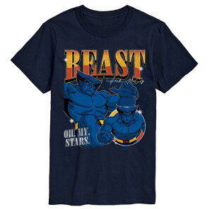 �}�[�x�� �����Y �g�b�v�X T�V���c �g�[�� �u�[�c �O���t�B�b�N Big & Tall Marvel X-Men Beast Bootleg Oh My Starshort Sleeve Graphic Tee Navy �l�C�r�[