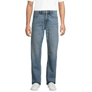 �����Y�G���h �����Y �{�g���X �f�j���p���c �W�[���Y Men's Lands' End Rigid Classic Fit Jeans Medium Tahoe Wash
