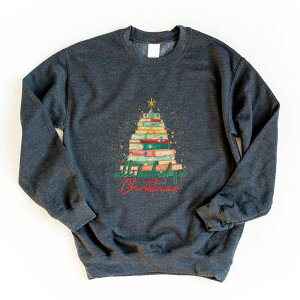 Simply Sage Market ���f�B�[�X �g�b�v�X T�V���c �X�E�F�b�g �O���t�B�b�N Simply Sage Market All Booked For Christmasparkle - Women's Graphic Sweatshirt Dark Heather �w�U�[