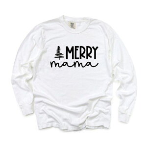 Simply Sage Market ���f�B�[�X �g�b�v�X T�V���c Simply Sage Market Merry Mama Tree Garment Dyed Long Sleeve Tees White �z���C�g