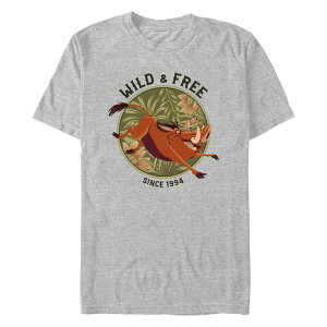 �f�B�Y�j�[ �����Y �g�b�v�X T�V���c �O���t�B�b�N Disney's The Lion King Pumbaand Timon Wild And Free Since 1994 Men's Graphic Tee Athletic Heather �w�U�[