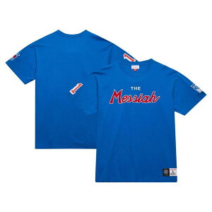 �~�b�`�F��&�l�X �����Y �g�b�v�X T�V���c ���B���e�[�W ���S Men's Mitchell & Ness Mark Messier Blue New York Rangers Premium Nickname Vintage Logo T-Shirt Ran Blue �u���[