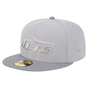 �j���[�G�� �����Y �A�N�Z�T���[ �X�q Men's New Era Gray/Graphite New York Jets Iron Cloud 59FIFTY Fitted Hat Jet Grey �O���[