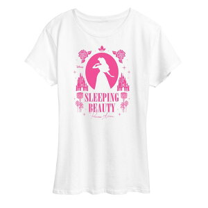�f�B�Y�j�[ ���f�B�[�X �g�b�v�X T�V���c �O���t�B�b�N Disney'sleeping Beauty Women's Graphic Tee White �z���C�g