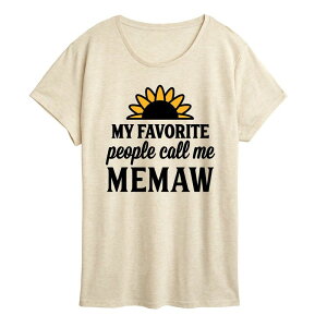 �A���u�����f�b�h ���f�B�[�X �g�b�v�X T�V���c �O���t�B�b�N Unbranded Women's Favorite People Call Memaw Graphic Tee Beige �x�[�W��