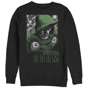 �}�[�x�� �����Y �g�b�v�X T�V���c �g�[�� �t���[�X �O���t�B�b�N Big & Tall Marvel Fantastic Four Dr. Doom Graphic Fleece Black �u���b�N