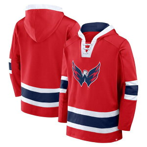 �t�@�i�e�B�N�X �����Y �g�b�v�X T�V���c �L���b�v �t���[�X �p�[�J�[ Men's Fanatics Red Washington Capitals Inside Line Fleece Pullover Hoodie Cap Red ���b�h