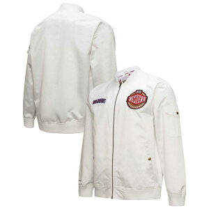 �~�b�`�F��&�l�X �����Y �A�E�^�[ �W���P�b�g�E�u���]�� �T�e�� Men's Mitchell & Ness White Golden State Warriors Hardwood Classics Nights Team Leader Satin Full-Zip Jacket War White �z���C�g